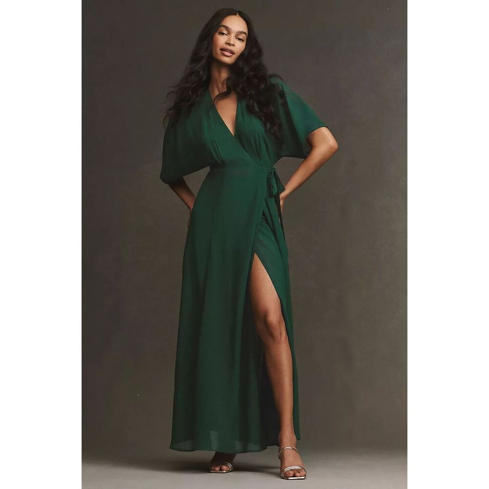 ✨ NWOT Reformation Winslow Dress in Emerald – Size XS Petite ✨